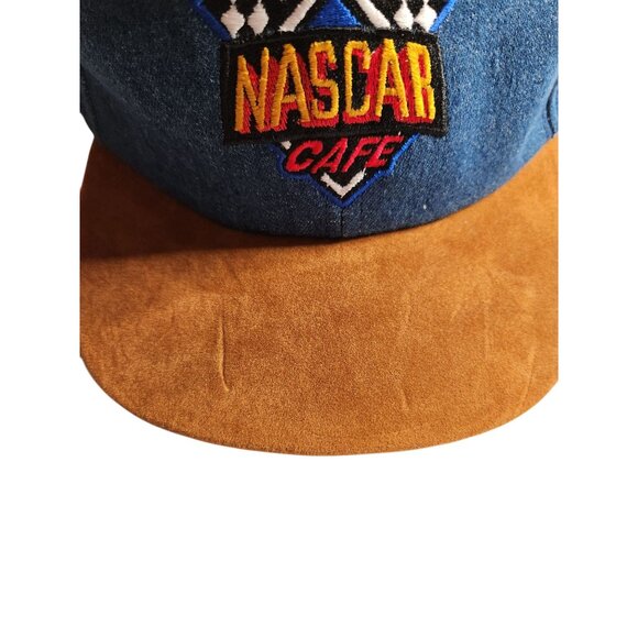 NASCAR Hat Cafe Myrtle Beach Denim Suede Cap Made in USA Racewear nwt - Picture 7 of 7